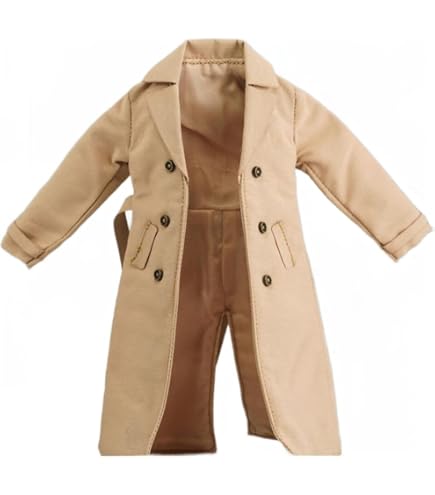 Amazon.co.jp: 1/12スケール素体服 4色ダブルブレストミッドレングス