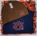 オーバーンTigers Baby Onesie And Football帽子ギフトセット