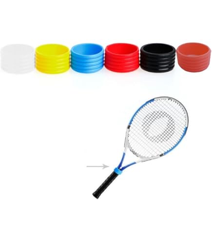 Amazon | Hxyxbnhno テニスラケット シリコンラケットグリップ