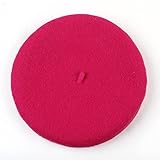 キッズ ベレー帽 100%ウール 選べる40色 (レッド（Rose）)