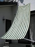 サンシェード 　ストライプターフ(幅100×長さ300)グリーンストライプ