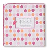 【並行輸入品】Swaddle Designs 究極のおくるみブランケット 水玉&ハート フューシャピンク SD-028F