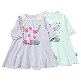 mother goose(マザーグース) ７分袖ワンピース (80～130cm) キムラタンの子供服 (11036x11336-161a) グリーン 80