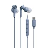 オーディオテクニカ ATH-CKS330C BLイヤホン 有線 1.2m マイク付き USB Type-C 重低音 カナル型 PC Windows Mac Android ブルー
