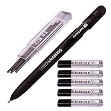 Morning glory Flat Lead 1.8 mm Holder Pen Mechanical Pencil for Draft Drawing, Art Sketching/ Calligraphy/Marking (1.8 mm 2B Lead 6 Tube-36 Leads) Graphite Lead Refill by Morning Glory