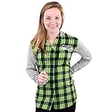 NFLシアトルシーホークスWomens NFLレディース軽量フランネルフード付きジャケット、XL