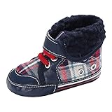 子供シューズ Hosam ベビーシューズ 靴 短靴 女の子 男の子 ファーストシューズ 柔らかい 保温 防寒 冬 ルーム 室内着る 子供 お祝い 誕生日などのプレゼント (13cm, 濃紺)