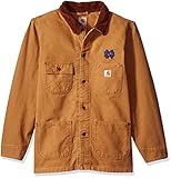 NCAA Notre Dame Fighting Irish Boy 's Weathered Chore Coat ブラウン