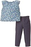 カーターズ carter's アパレル basic line チュニック パンツ セット フラワー デニム ブルー 綿 121D130 【並行輸入品】 18ヶ月