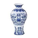 BULARY　染付け　花瓶　オシャレ　ミニ　花器　エレガント　クラシック　シンプル　アンティーク　陶器　雑貨　インテリア　小物　5タイプから選べる　タイプE