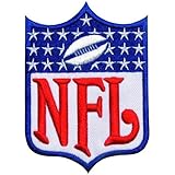 nfl01 – NFLロゴサッカースポーツクラブジャージーアイロンパッチサイズ3 x 3.5インチ、7.5 X 9 cm