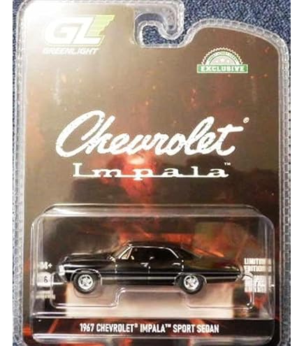 Amazon.co.jp: スーパーナチュラル 1967インパラ4ドアBlack）164