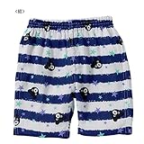 ダブルB(mikihouse)ボーダー＆星柄キッズステテコ Ｌ(130-140cm) 紺（03）