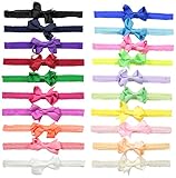 Little Cuties Little Girls 20 Grosgrain Bow Headwraps、盛り合わせ、infant-toddler