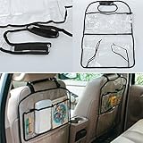 New Transparent Auto Car Seat Organizer Back Seat Bag Container Car Storage Multi-Pocket Travel Bag 