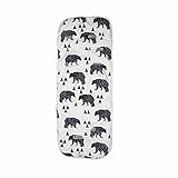 Miracle Baby（ミラクル ベビー)ベビーカー ソフト クッション ベビーチェア&チャイルドシート Baby Stroller Seat mat コットン100%　1個セット" (黒熊（´(ｪ