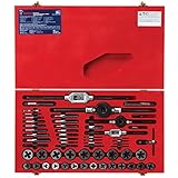 Vermont American 396502 HSS Tap and Die Set, Red, 58-Piece [並行輸入品]