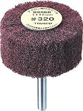TRUSCO(トラスコ) ナイロン軸付ホイール 外径30X厚25X軸6 5個入 320♯ UFN325320