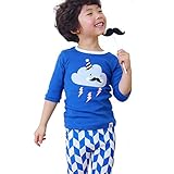 子供服 キッズ パジャマ 春秋 ベビー 5分丈 長袖 ルームウェア ロングパンツ 上下セット 男の子 女の子 綿 コットン プリント おしゃれ カジュアル 可愛い かわいい キャラクター 柄 模様 ボ