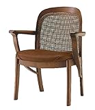 シラカワ ルーベンス  アームチェア S-411 SO(シルキーオーク)色 本革張ニューソフト50(Kランク) -