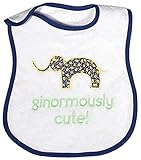Raindrops Ginormously Cute Appliqued Bib, Royal Blue by Raindrops