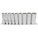 PWT ディープソケットセット 6角 差込角 1/2インチ 12.7mm 9個組 IDS12SET
