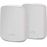 [メーカー生産終了品] NETGEAR Orbi メッシュWiFi6 Micro AX1800 2台セット 無線lan ipv6対応 ルーター 11ax 【ipv6対応 (DS-Lite/v6プラス)】 3年保証 カバー範囲200㎡ RBK352