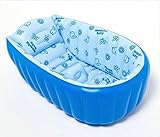 bluelemon 浴槽 お風呂の浴槽 折畳み浴槽 エアー浴槽 ビニールプール バスタブ 子供用 (ブルー)