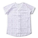 Anak Jujur 半袖 前開きシャツ肌着 女の子 プリント柄 【パープルsize:90】