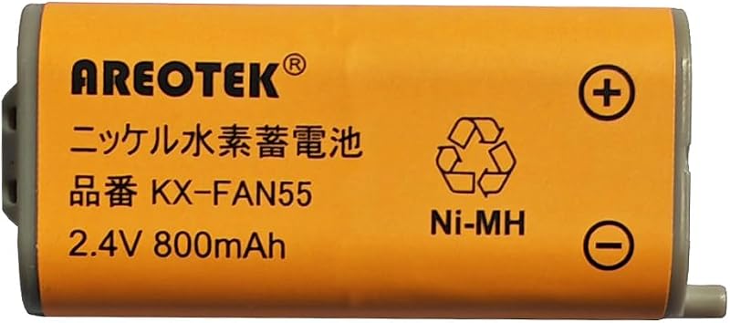 KX-FAN55 パナソニック対応 子機用電池パック BK-T409 NTT CT-電池パック-108 互換用