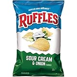 フリルのサワー クリーム ・ オニオン (パックの 3) ruffles sour cream...