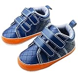 （セ・ミニョン）C'est mignon　ベビーシューズ　ファーストシューズ　マジックテープ　スニーカー　ブルー×オレンジ (13)