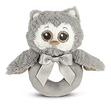 Bearington Lil ' Owlie Plush Ring Rattle、5.5 "