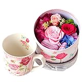Azurosa(アズローザ) プリザーブドフラワー ギフト BOX ローズ ピンク [マグカップセット]