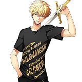 [RUIBOCOS] Fate/Grand Order ギルガメッシュ 天の鎖 印象Tシャツ コスプレ衣装 男女兼用 半袖夏服 (Tシャツ,XXL)