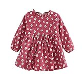 (プタス)Putars ベビー服 子供服 女の子 ワンピース 総柄 木柄 二色 厚手 裏起毛 防寒 可愛い 秋冬 旅行 記念日 プレゼント 1-5歳