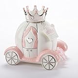 ベビーアスペン Baby Aspen 女の子用リトルプリンセス乗り物キャッスルセラミック貯金箱 [並行輸入品]
