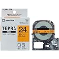 Amazon | キングジム テープカートリッジ テプラPRO SC24D 24mm オレンジ/黒文字 | テープ | 文房具・オフィス用品