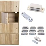 強力・汎用 家具用のマグネットキャッチ 磁気ドアキャッチ ドア止め金具 46x14x15mm 10組 家具扉・ガラス扉・キャビネット・戸棚