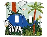 Monkey Kingdom Double Switch plate by Borders Unlimited