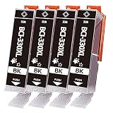 キャノン 用 BCI-330 BCI-330BK BCI-330XLBK 互換インクカートリッジ ブラック 大容量 4本セット 残量表示 個別包装 キャノン 331 330 互換 インク 対応機種：PIXUS TS8530 TS8630