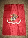 28X40 Usmc Marine Corps Embroidered Double Sided 2Ply Flag Garden Sleeve [並行輸入品]