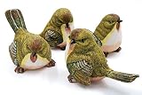 Apolala ガーデン 置物 バード 鳥 ガーデニング オブジェ オーナメント 和風 飾り 装飾 インテリア 4羽セット
