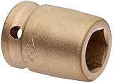 Ampco Safety Tools I-3/4D3/4 Socket, Standard Impact, Non-Sparking, Non-Magnetic, Corrosion Resistan