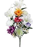 ポピー お彼岸・お盆に 仏花 造花 L ミックス 全長:約55cm・幅:約28cm FP -0717 MIX