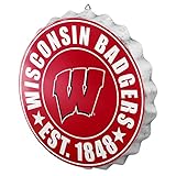 Wisconsin Badgers NCAAボトルキャップWall Sign
