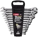 AMPRO T41494 13 Piece Geared Ratcheting Wrench Set by AmPro