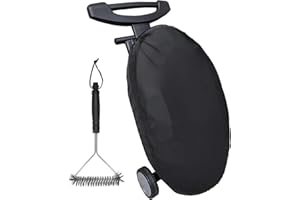 Giawkca ポータブルグリルカバー Coleman Roadtrip LXX/LXE / 285 / 225グリル用 防水 防風 小型グリルカバー グリルブラシ付き