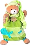 ＤＯＵＤＯＵ　1321 パペット　ベアー　グリーンフィッシュ ｻｲｽﾞ H約20cm