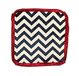 Caught Ya Lookin' Baby Thumb Blanket, Boys Navy and White Chevron by Caught Ya Lookin'